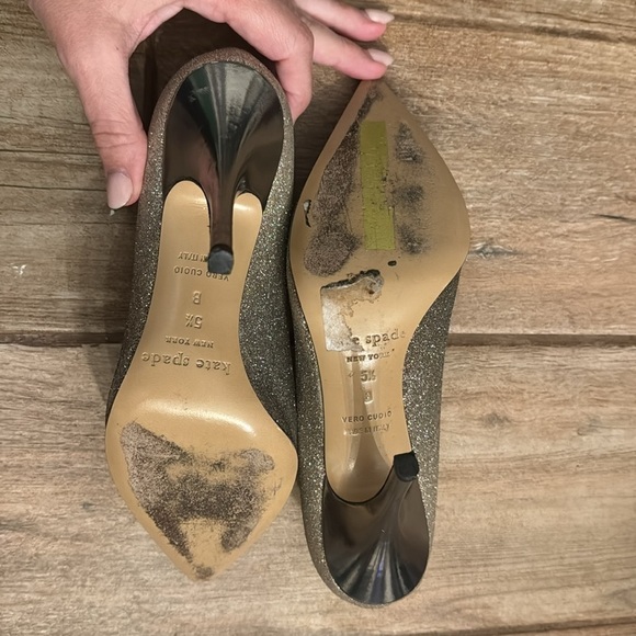Kate Spade - women’s Size 5.5 Closed Toe Sparkle Heel - Picture 2 of 10